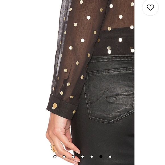 NWOT For Lovers + Friends Revolve Polka Dot Top Size Small - Picture 6 of 8